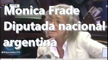LA DIPUTADA ARGENTINA MONICA FRADE DEFIENDE EL DIOXIDO DE CLORO